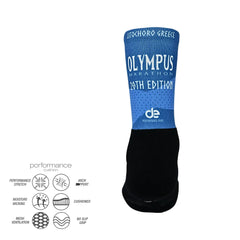 Sports socks for running with grazy goat print