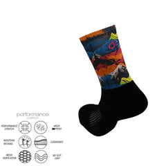 Αθλητικές κάλτσες για τρέξιμο Colorwave