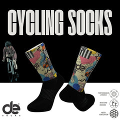 Colorful Printed Cycling Socks