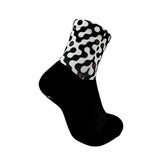 Αθλητικές κάλτσες ποδηλασίας τρεξίματος Chainlink με συμπιεστική εφαρμογής.