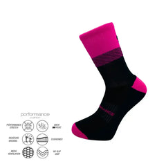 Αθλητική κάλτσα PulseRun με τεχνολογία arch support και cushioned sole για σταθερότητα και απορρόφηση κραδασμών στο τρέξιμο.