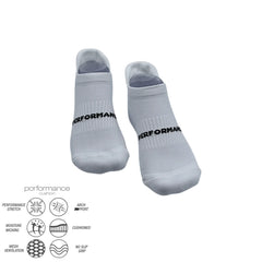 Short turquoise performance ankle running socks