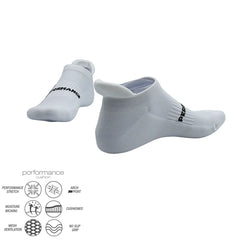 Short turquoise performance ankle running socks