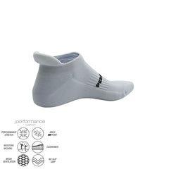 Short turquoise performance ankle running socks