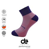 Short crew running socks lime
