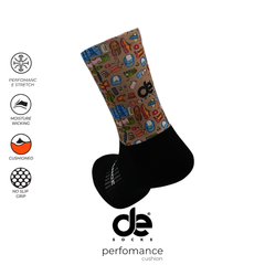 Αθλητικές κάλτσες για τρέξιμο με εκτύπωση Adventure Trail Socks