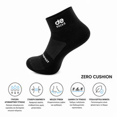 Αθλητικές κάλτσες για τρέξιμο & τριάθλο desocks ThinFast Black
