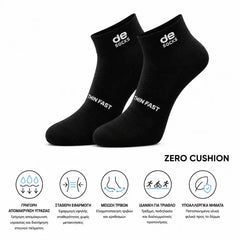 Αθλητικές κάλτσες για τρέξιμο & τριάθλο desocks ThinFast Black