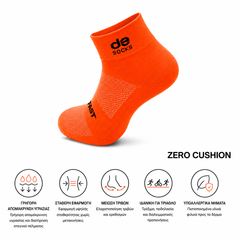 Αθλητικές κάλτσες για τρέξιμο & τριάθλο desocks ThinFast Orange
