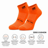 Αθλητικές κάλτσες για τρέξιμο & τριάθλο desocks ThinFast Orange