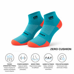 Κάλτσες για τρέξιμο και τρίαθλο – ThinFast Turquoise Orange