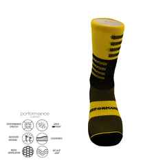 Αντικραδασμικές Κάλτσες Τρεξίματος Monster Smile με υποστήριξη καμάρας και άνετη εφαρμογή για απαιτητικές διαδρομές trail running.