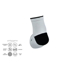 Short crew running socks lime