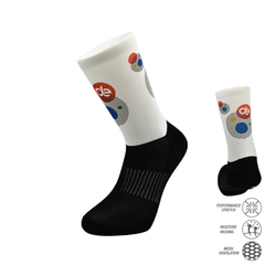 Cycling socks with Concentric circles print