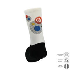 Cycling socks with Concentric circles print