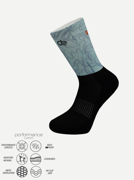 desocks Printed Performance Running Κάλτσες Maps