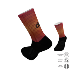 Grip printed cycling socks