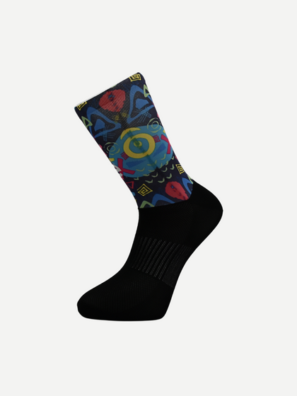 Κάλτσα Ποδηλασίας  Mid Socks Colorful Geometric