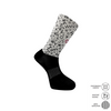 Geometric printed performance cycling socks crew