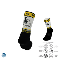 Goat Printed Crew Running Socks