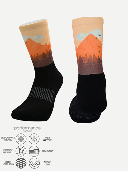 desocks Printed Performance Running Κάλτσες Mountain