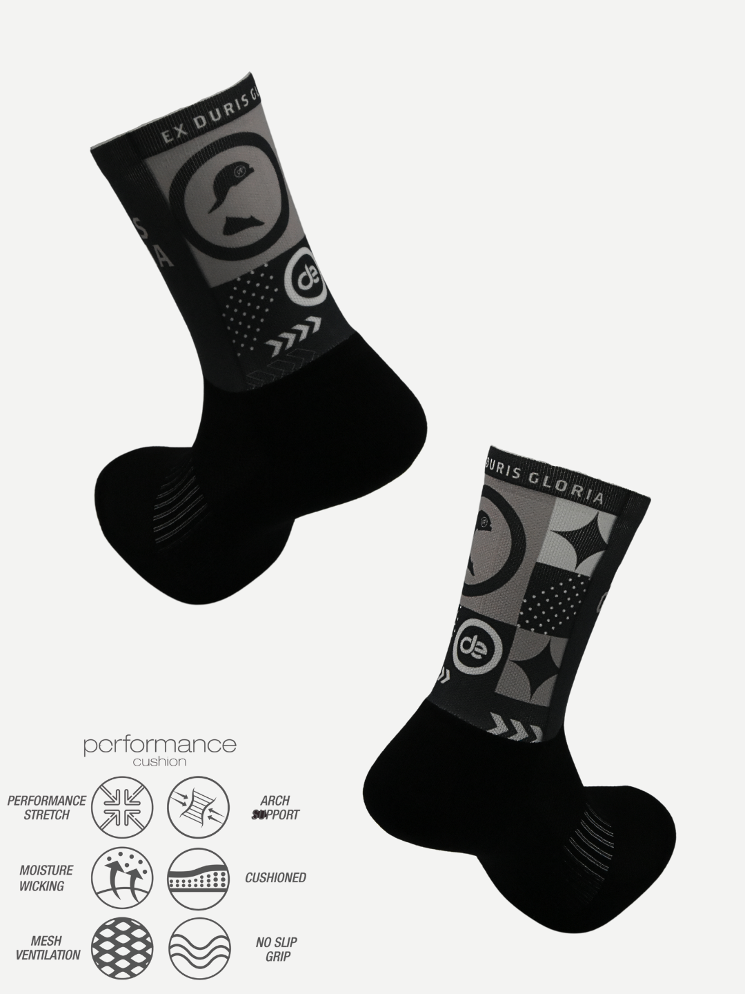 desocks Printed Performance Running Κάλτσες ΥΚ