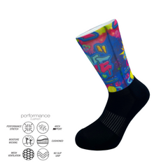 Tennis & Padel Socks Pro Grip Socks Printed Stadium