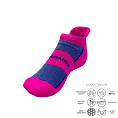 Κάλτσες τρεξίματος κοντές lime performance ankle socks