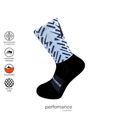 Sports socks for running with Shockwave print