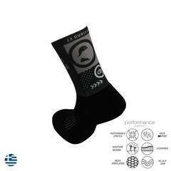 Running socks with YK Crew Print