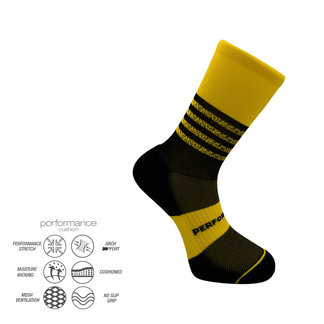 Κάλτσες Τρεξίματος WildStride με ενισχυμένο πάτο και σχεδίαση για σταθερότητα και άνεση σε κάθε βήμα στο τρέξιμο.