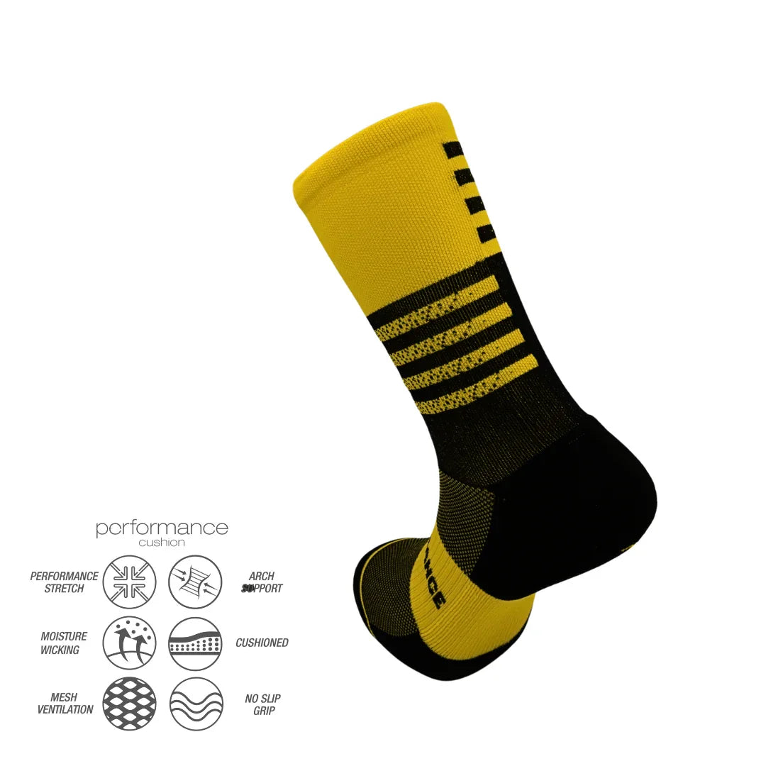 Κάλτσες Τρεξίματος WildStride με ενισχυμένη φτέρνα και πλέξη για διαπνοή, ιδανικές για μακρινές διαδρομές και προπόνηση.