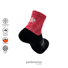 Short Crew Flowcut Running Sports Socks