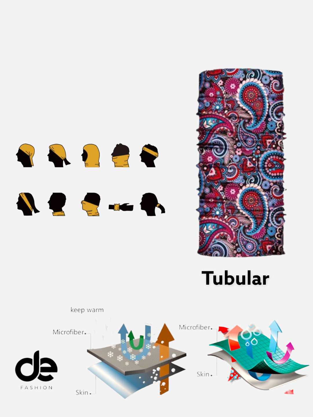 Bndanas-Tubular boho style - desocks