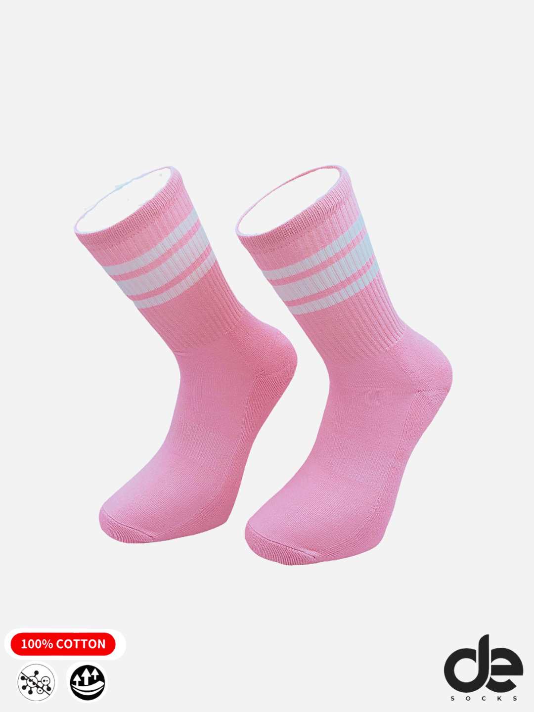 Κάλτσα Kids Pink Stripes Retro Style Mid High